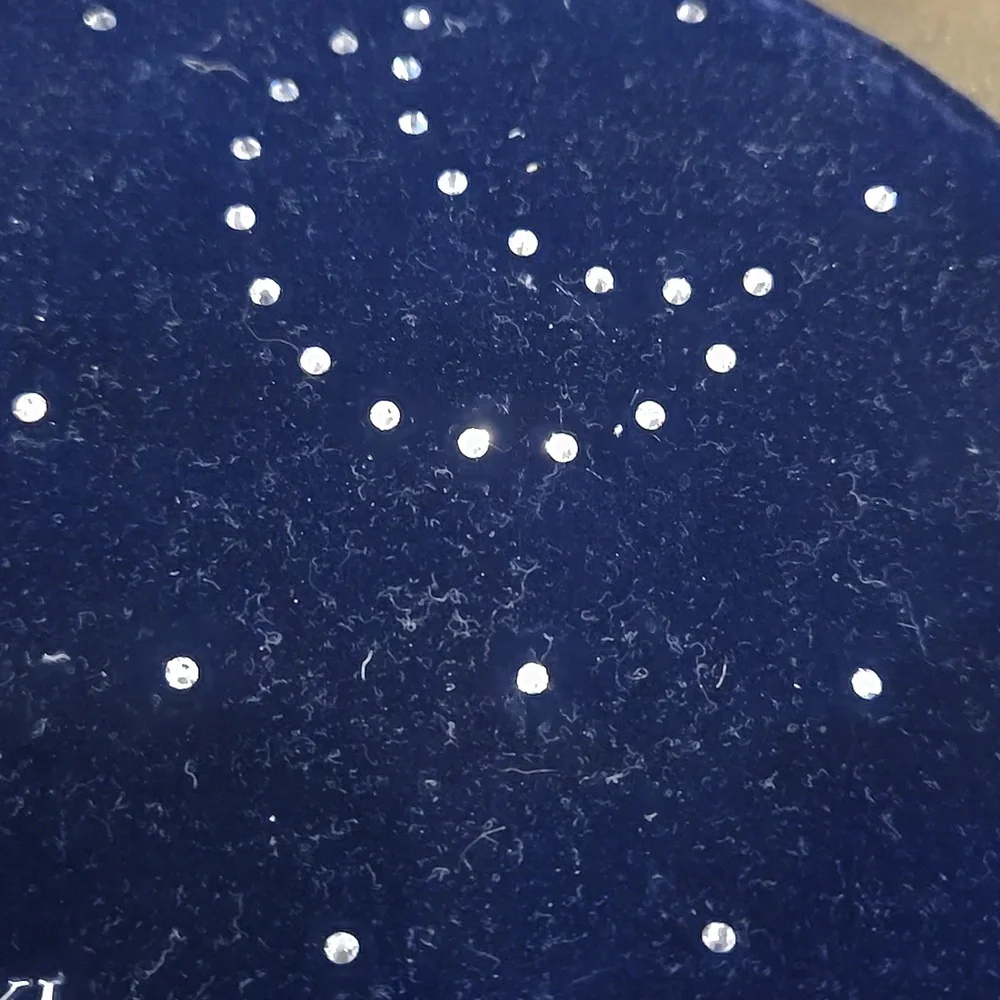 Swarovski Blue Velvet With Crystal Accents NWOT - Picture 3 of 7